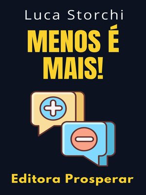 cover image of Menos É Mais!